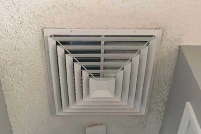 Sealed ceiling air vent system